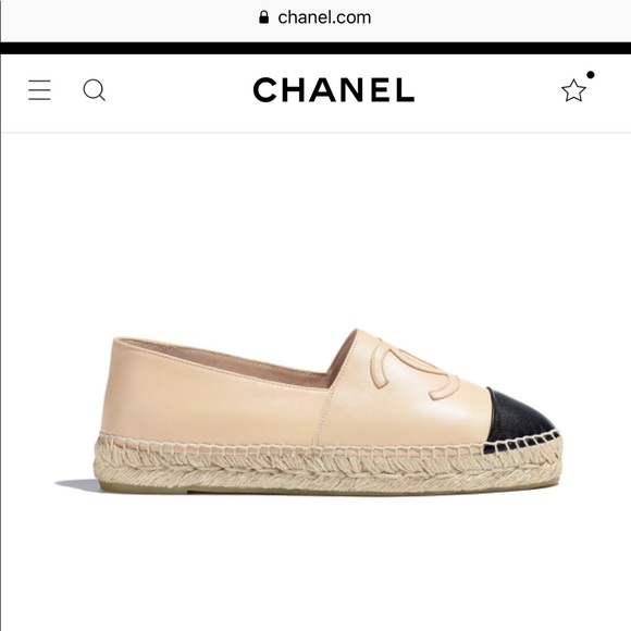 Chanel Lambskin Espadrilles in Beige & Black - Picture 8 of 8